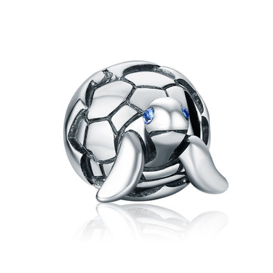 Great Turtle 925 Sterling Silver Bead Charm - jolics