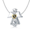 Guardian Angel 925 Sterling Silver Dangle Charm - jolics