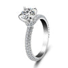 Handmade 2.0 Ct Solitaire Round Cut 925 Sterling Silver Engagement Ring - jolics