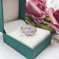 Handmade 2.7 CT Princess Cut Halo Sterling Silver Engagement Ring - jolics