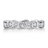 Handmade Alternating Oval & Round Sterling Silver Eternity Band - jolics