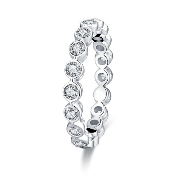 Handmade Comfort Fit Sterling Silver Eternity Ring - jolics