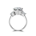 Heart Cut Three Stone Solitaire Classic Ring - jolics