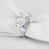 Heart Cut Three Stone Solitaire Classic Ring - jolics