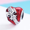 Heart Shape Gift Box 925 Sterling Silver Bead Charm - jolics