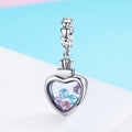 Heart Shape Memory Jar 925 Sterling Silver Charm - jolics