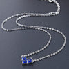 Heart Shape Square Stones Necklace - jolics