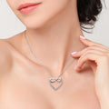 Heart- Shaped Infinity Pendant Necklace - jolics