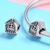 House 925 Sterling Silver Bead Charm - jolics