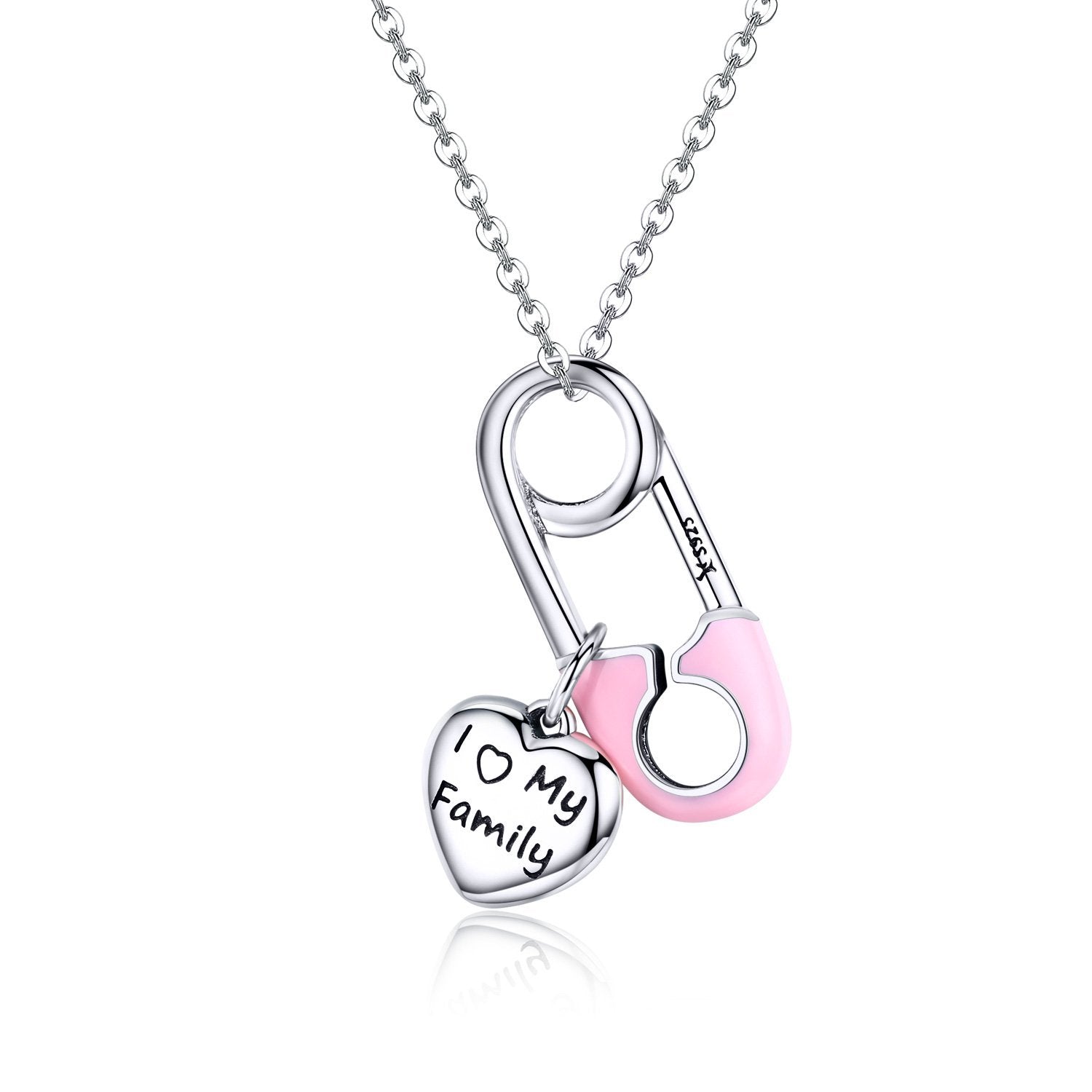 I Love My Family-Pin 925 Sterling Silver Dangle Charm - jolics