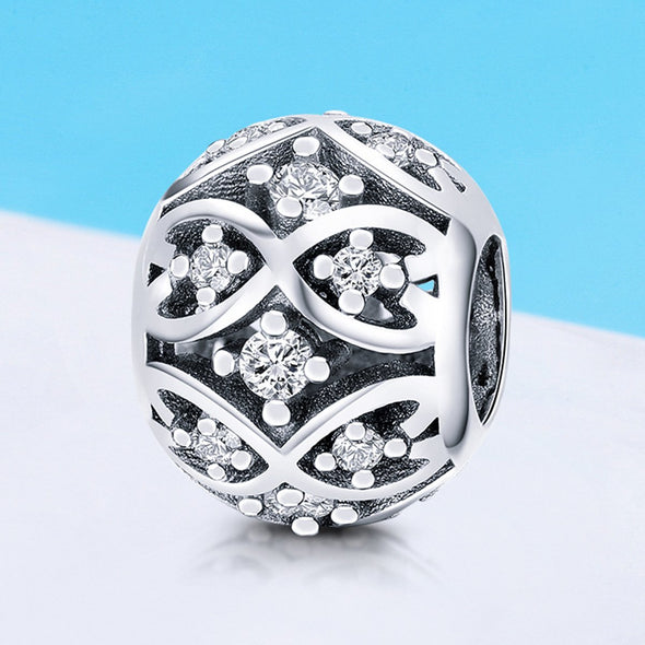 Infinite Shine 925 Sterling Silver Bead Charm - jolics