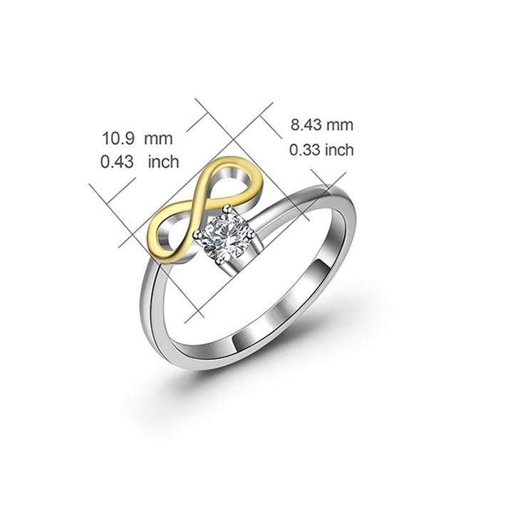 Infinity Round Cut Open Ring - jolics