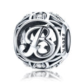 Initial Letter A-Z 925 Sterling Silver Charms for Bracelet - jolics