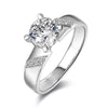 Jolics 1.25ct Round Cut Widen 925 Sterling Silver Ring - jolics