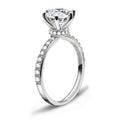 Jolics 1.5ct Round Cut 925 Sterling Silver Classic Six Prong Engagement Ring - jolics