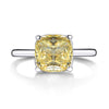 Jolics 3ct Cushion Cut Solitaire 925 Sterling Silver Ring - jolics