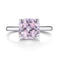 Jolics 3ct Cushion Cut Solitaire 925 Sterling Silver Ring - jolics