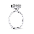 Jolics Asscher Cut Classic 925 Sterling Silver Ring - jolics