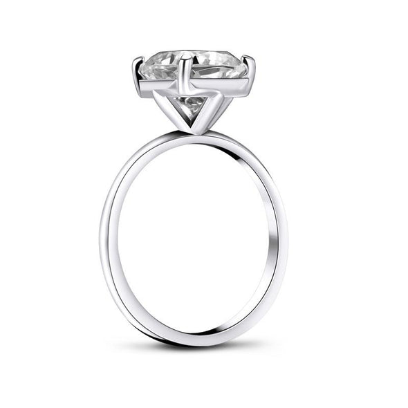 Jolics Asscher Cut Classic 925 Sterling Silver Ring - jolics