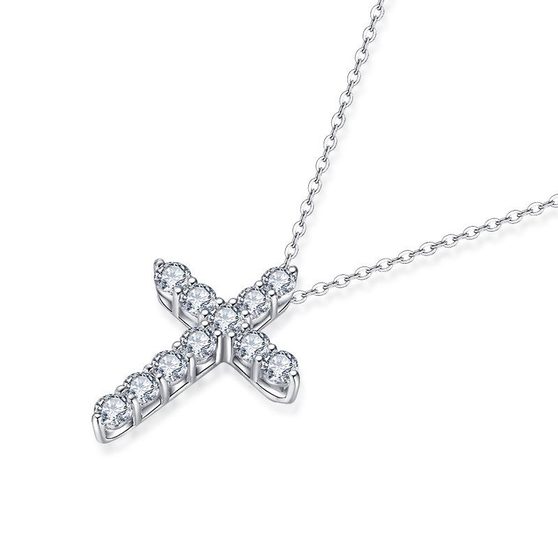 Jolics Cross 925 Sterling Silver Pendant Necklace - jolics