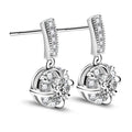 Jolics Handmade 3.5CT Round Cut 925 Sterling Silver Earrings - jolics