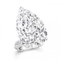 Jolics Handmade 4.5 CT Flawless Pear Cut Bypass Sterling Silver Ring JI0110 - jolics