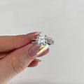 Jolics Handmade Cushion Cut 925 Sterling Silver Party & Engagement Ring - jolics