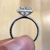 Jolics Handmade Round Cut Halo Diamond 925 Sterling Silver Party & Engagement Ring - jolics