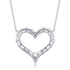 Jolics Heart Hollow Sterling Silver Pendant - jolics