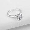 Jolics Round Cut Double Prong Engagement Ring - jolics