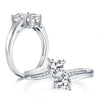 Jolics Two Stone Heart Cut Ring - jolics