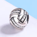 Knit Ball 925 Sterling Silver Bead Charm - jolics