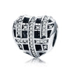 Knitted Heart 925 Sterling Silver Bead Charm - jolics