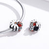 Ladybird and Daisy 925 Sterling Silver Bead Charm - jolics