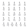 Letters Collection Initial Letter A-Z 925 Sterling Silver Charms for Bracelet - jolics