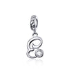 Letters Collection Initial Letter A-Z 925 Sterling Silver Charms for Bracelet - jolics