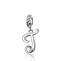 Letters Collection Initial Letter A-Z 925 Sterling Silver Charms for Bracelet - jolics