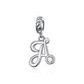 Letters Collection Initial Letter A-Z 925 Sterling Silver Charms for Bracelet - jolics