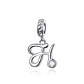 Letters Collection Initial Letter A-Z 925 Sterling Silver Charms for Bracelet - jolics