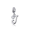 Letters Collection Initial Letter A-Z 925 Sterling Silver Charms for Bracelet - jolics