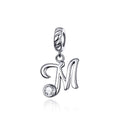 Letters Collection Initial Letter A-Z 925 Sterling Silver Charms for Bracelet - jolics