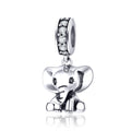 Little Elephant 925 Sterling Silver Dangle Charm - jolics