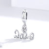 Love of 2020 925 Sterling Silver Dangle Charm - jolics