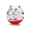 Lucky Cat 925 Sterling Silver Bead Charm - jolics