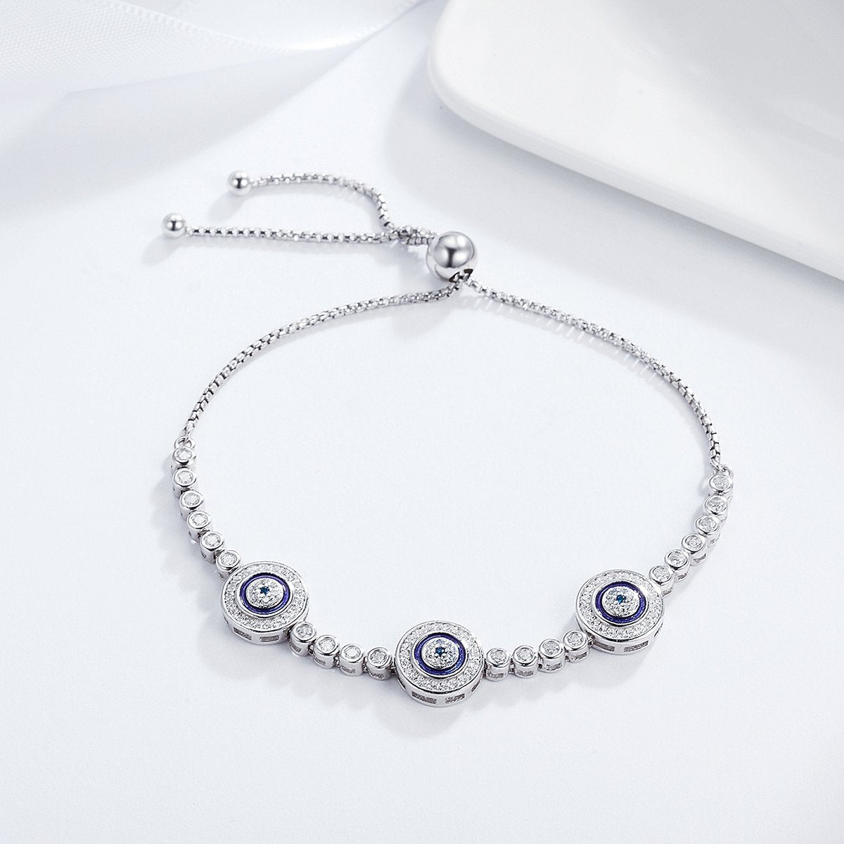 Lucky Eye 925 Sterling Silver Bracelet - jolics