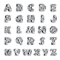 Magic Letters Collection Initial Letter A-Z 925 Sterling Silver Charms for Bracelet - jolics