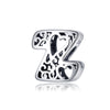 Magic Letters Collection Initial Letter A-Z 925 Sterling Silver Charms for Bracelet - jolics