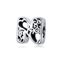 Magic Letters Collection Initial Letter A-Z 925 Sterling Silver Charms for Bracelet - jolics