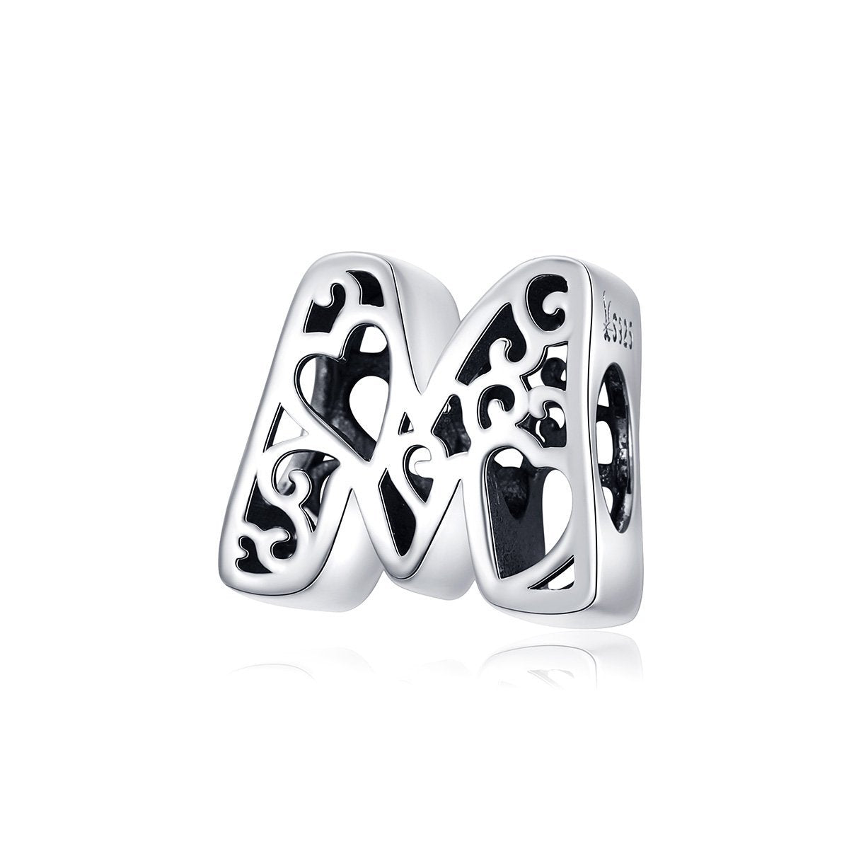 Magic Letters Collection Initial Letter A-Z 925 Sterling Silver Charms for Bracelet - jolics