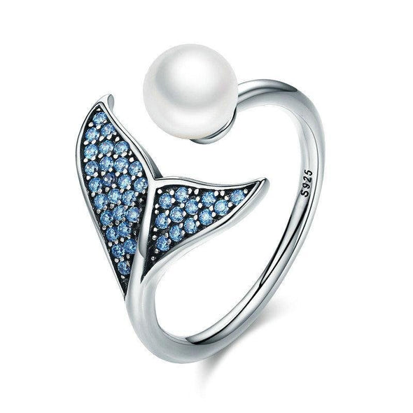 Mermaid Pearl Sterling Silver Ring - jolics